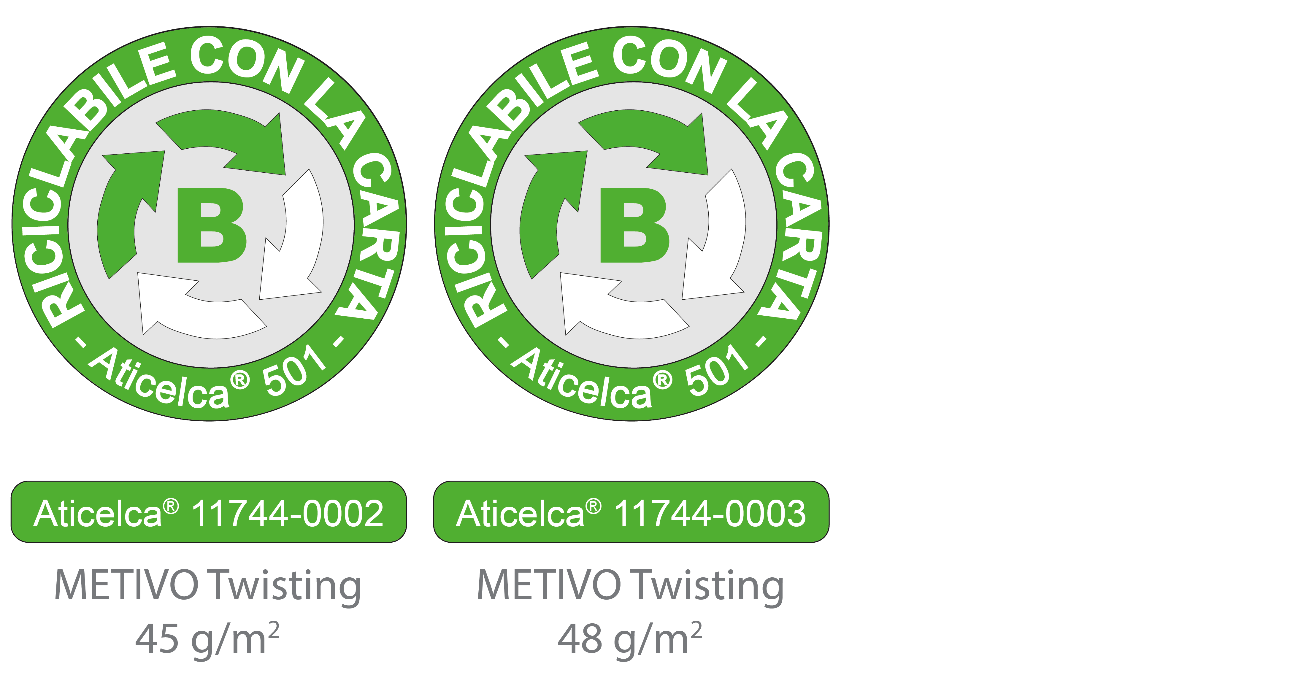 ATICELCA twisting paper 45 and 48 gsm