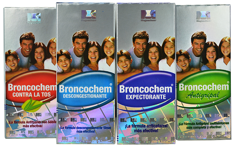 Broncochem holographic packaging